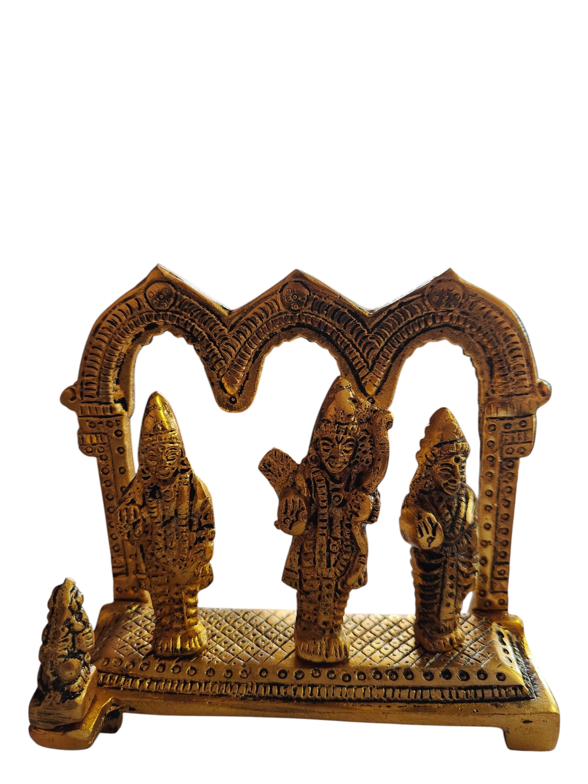 metal lord ram ji/ram darbar idol statue murti for home and office decor (lord ram) ramdarbar showpiece