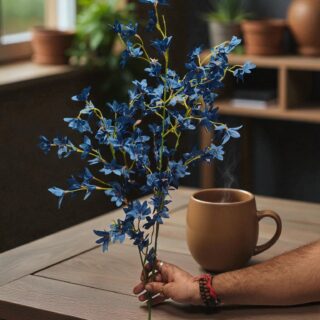 Artificial Blue Ivy or delphinium or larkspur flower