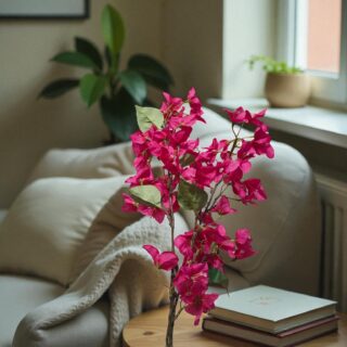 Artificial Bougainvillea – Long Stem Faux Flowers for Vases & Floral Arrangements