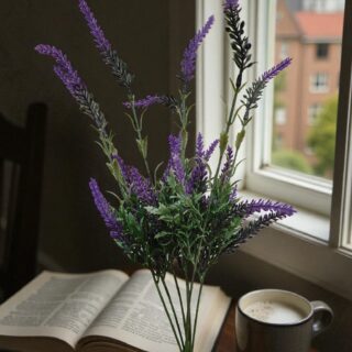 Artificial lavender flower 7 stick